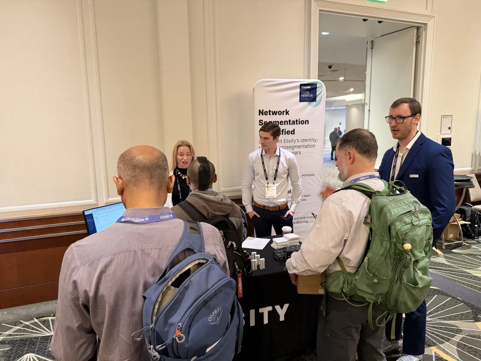 The Elisity team at the Cybersecurity Summit Boston 2026 sponsor floor