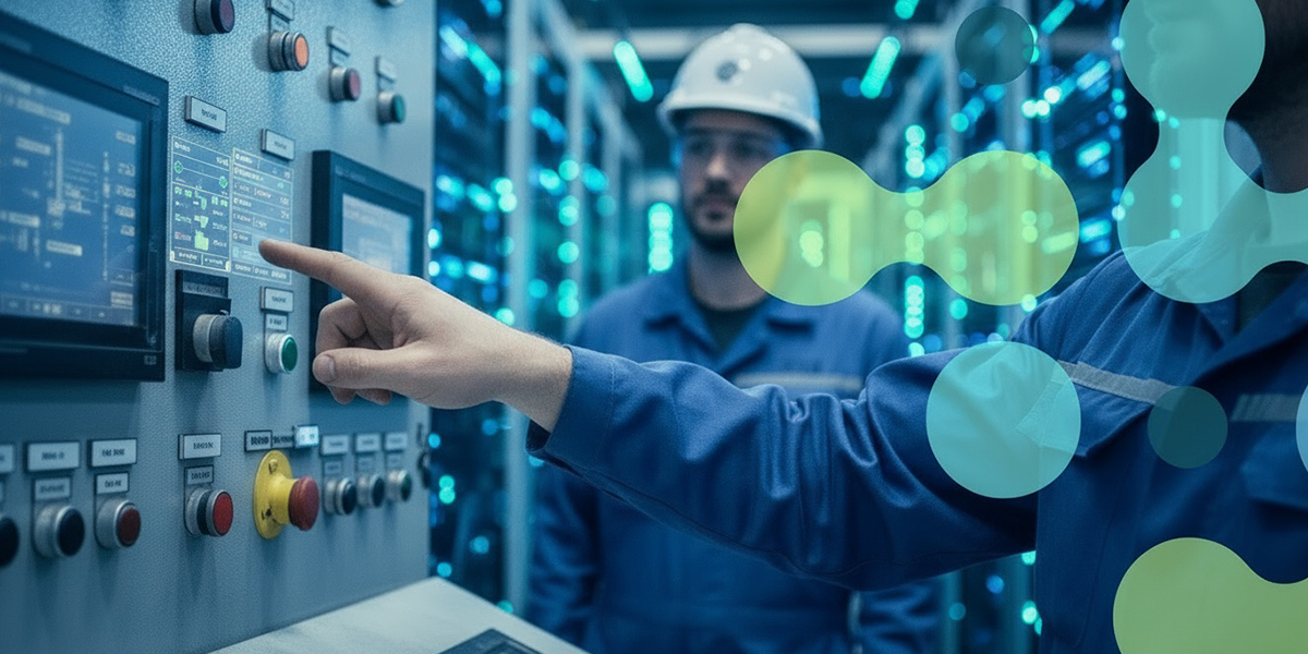 elisity-man-interacting-with-HMI-OT-manufacturing