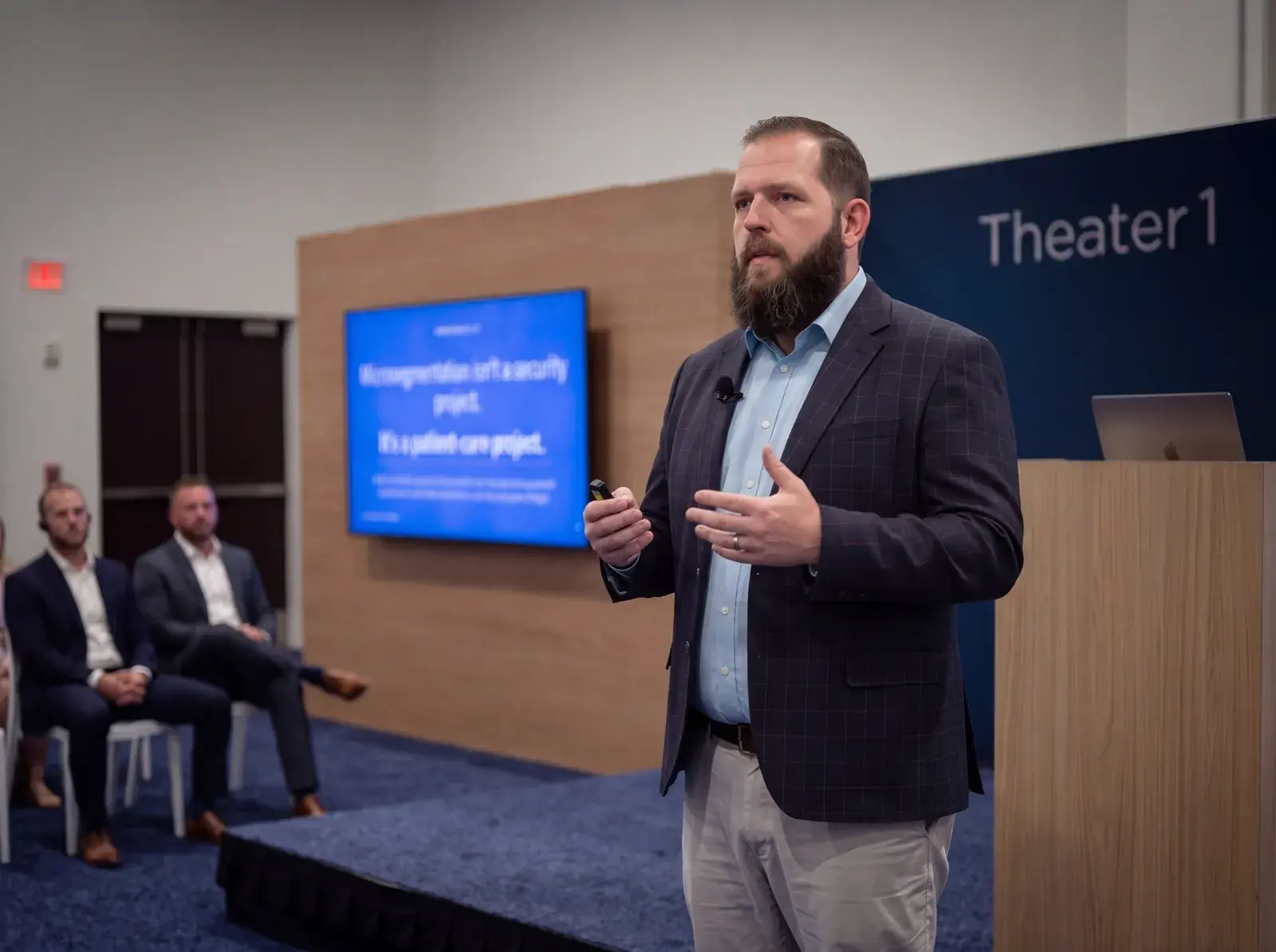 Daniel Dopsovic presenting at the Gartner Security and Risk Management Summit 2026